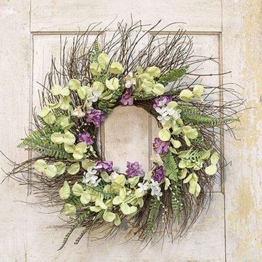 Lakeside Mix Wildflower Sunburst Wreath, 22
